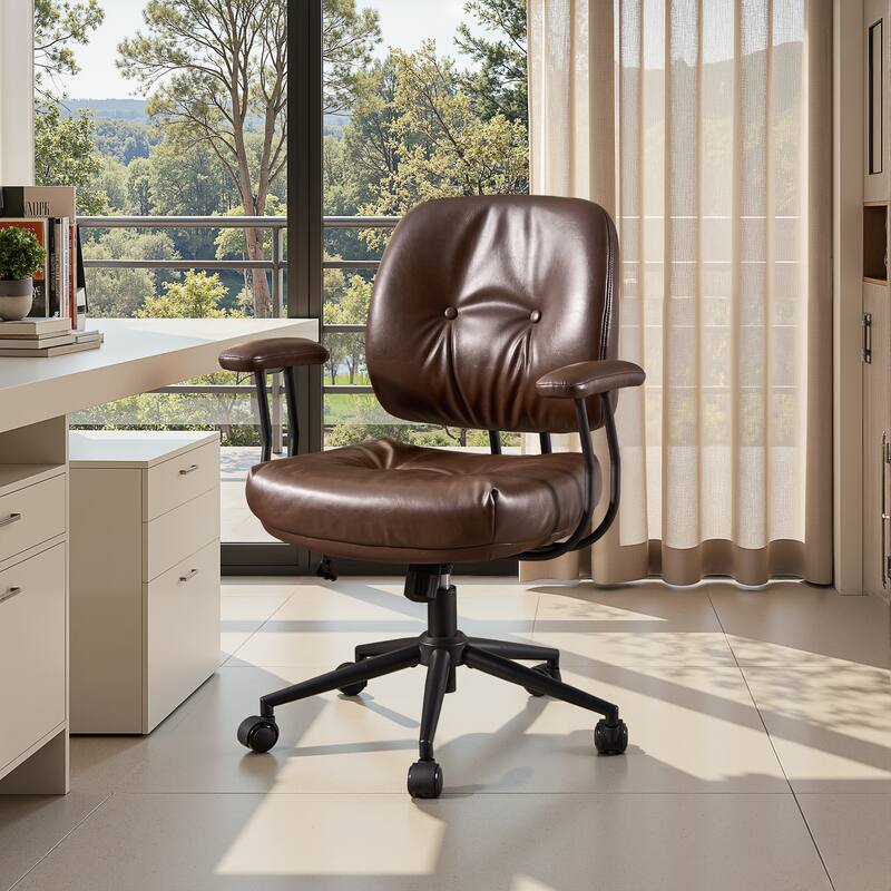OVIOS Ergonomic PU Office Swivel Chair