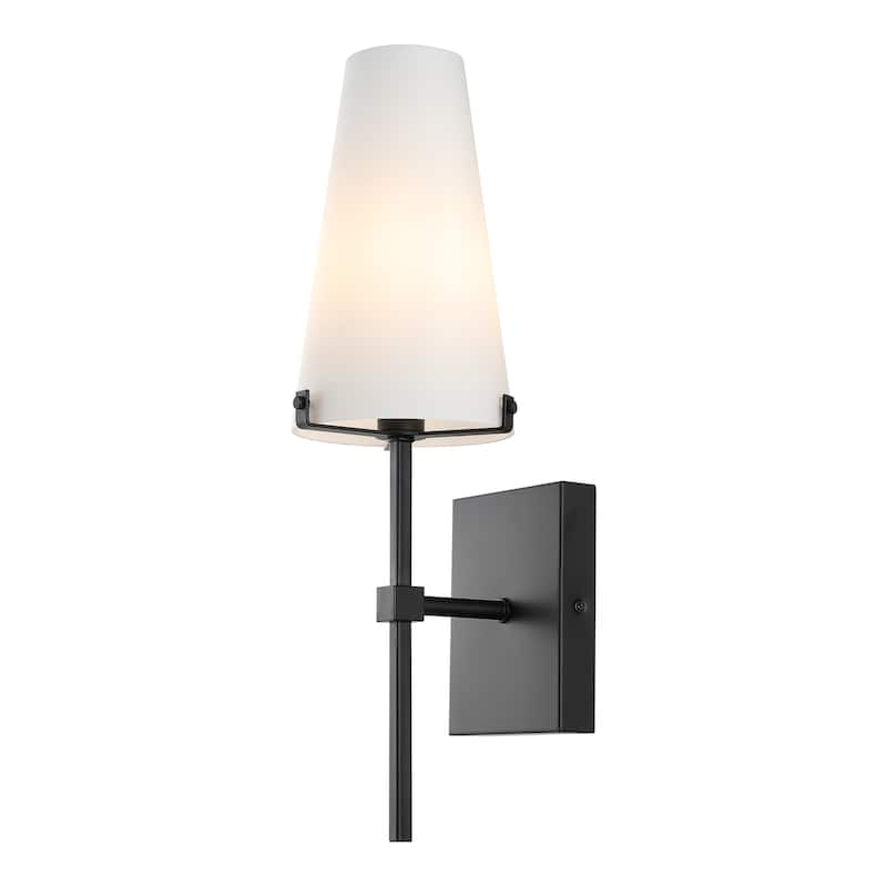 SAFAVIEH Lighting Ninako 7-inch Wall Sconce (LED Bulbs Included) - 6 In. W x 6.8 In. D x 18.5 In. H - 6Wx7Dx19H