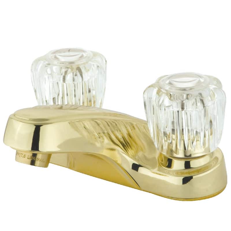 Kingston Brass Americana Centerset Bathroom Faucet with Acrylic Knob