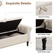 preview thumbnail 49 of 74, 67" Velvet Tufted Storage Bench for Bedroom End of Bed with Roll Arms