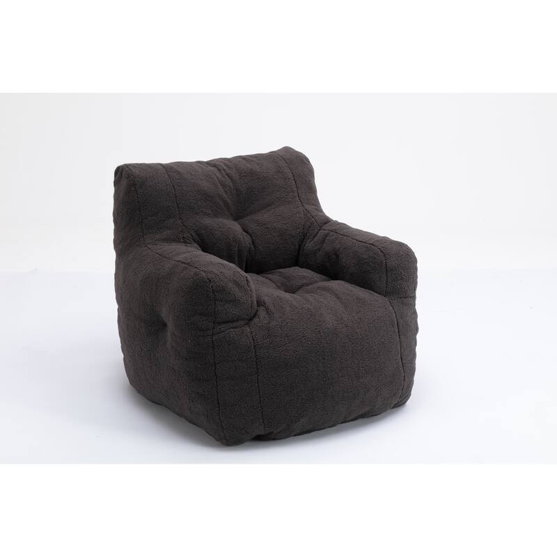 Soft Teddy fabric bean bag chair