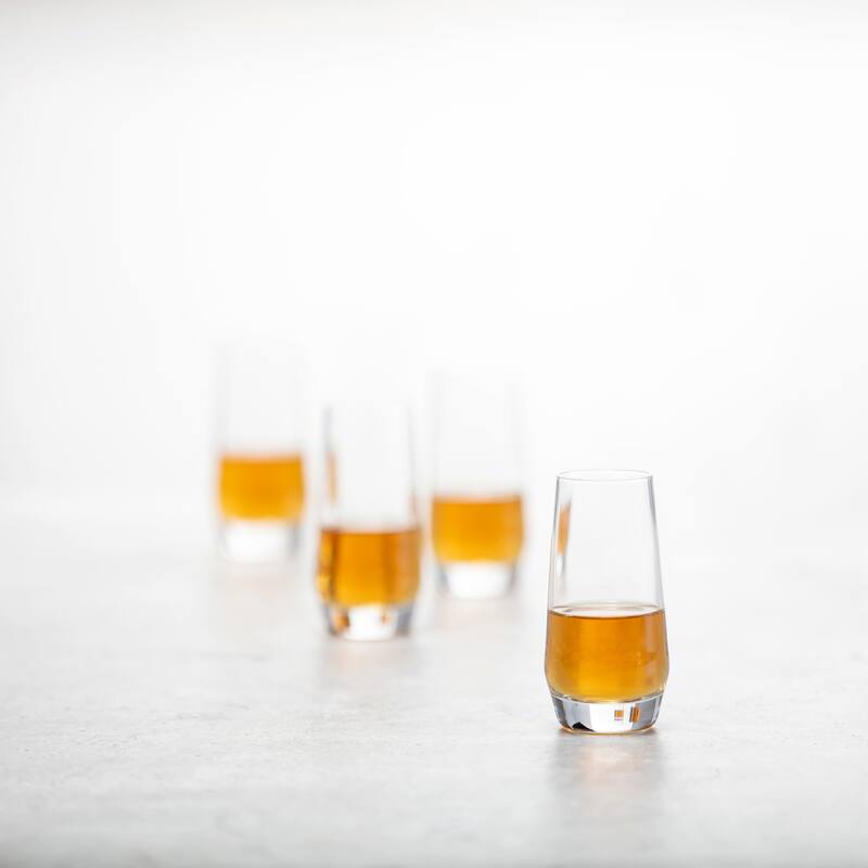 Zwiesel Glas Pure Crystal Shot Glass, 3.2 Ounce, Set of 6