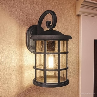 Exterior Wall Light Black Metal HOF IP43 Rustic Elegant leadworth Wall Lamp 