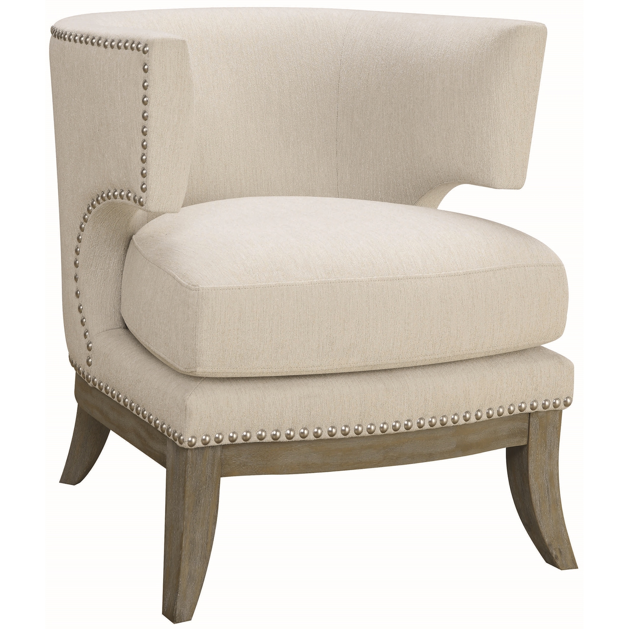 Cream studded chair new arrivals