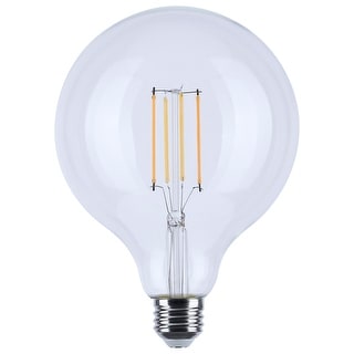 8 Watt LED G40 3000K-2000K Warm Dimming Medium Base Clear Finish