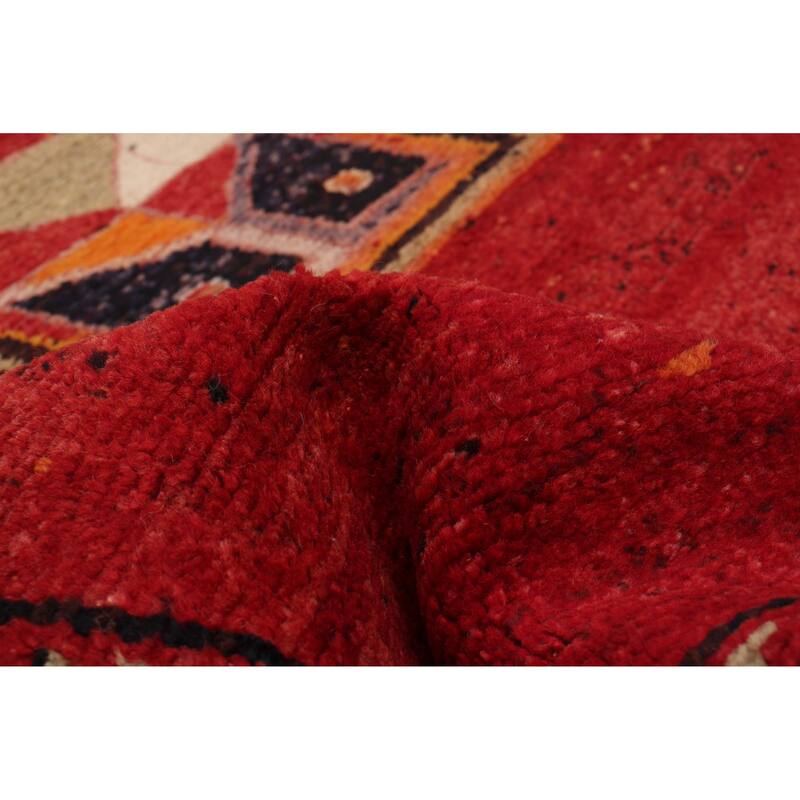 ECARPETGALLERY Hand-knotted Melis Vintage Red Wool Rug - 4'5 x 13'4