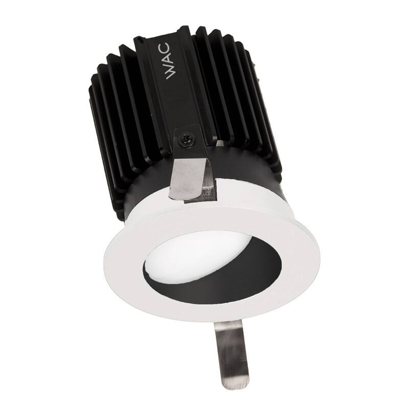 WAC Lighting Volta 2" Wall Wash Trim with LED Light Engine and - Black White / 3000K / 85CRI