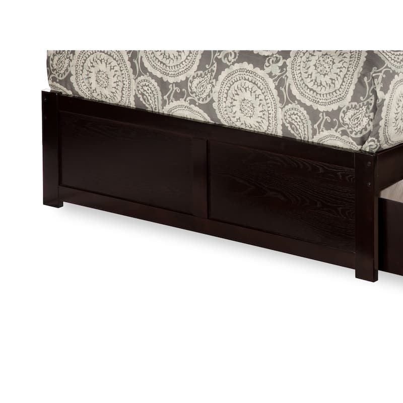 Platform Bed - Storage Bed with Flat Panel Footboard & USB Charger