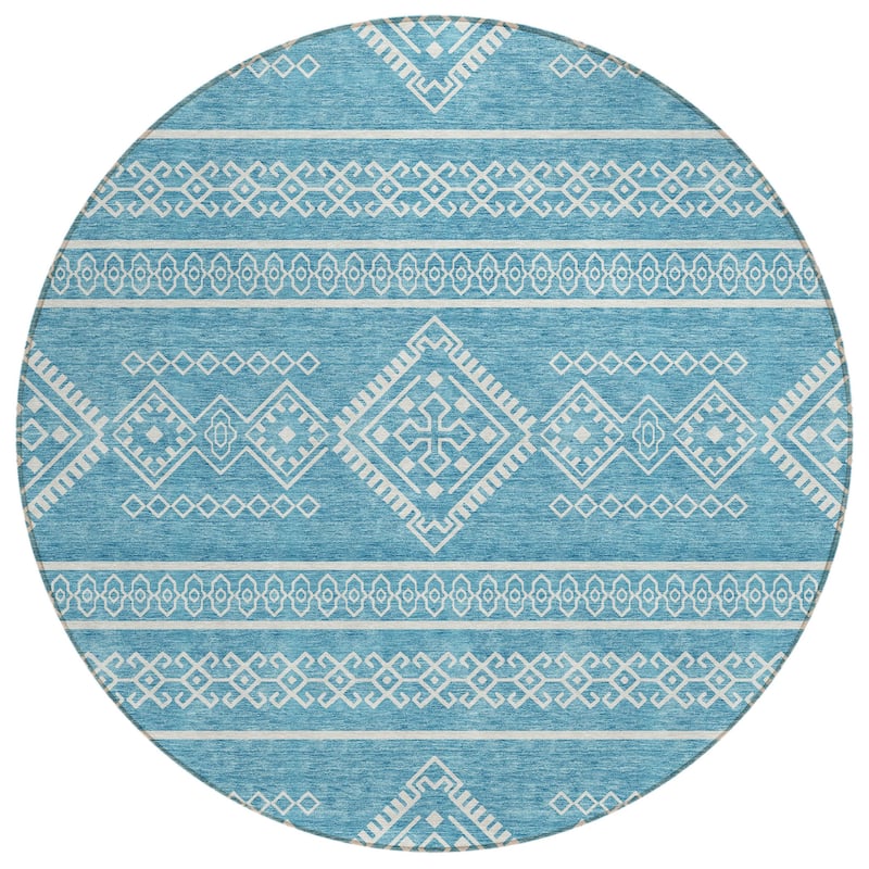 HomeRoots Southwestern Transitional Rectangle Outdoor Rug
