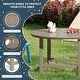 preview thumbnail 178 of 180, Polytrends Laguna Kids Outdoor 38" Round Poly Dining Table for Children