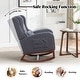 preview thumbnail 16 of 89, HOMYKA Teddy Nursery Rocking Chairs with Foot Rest