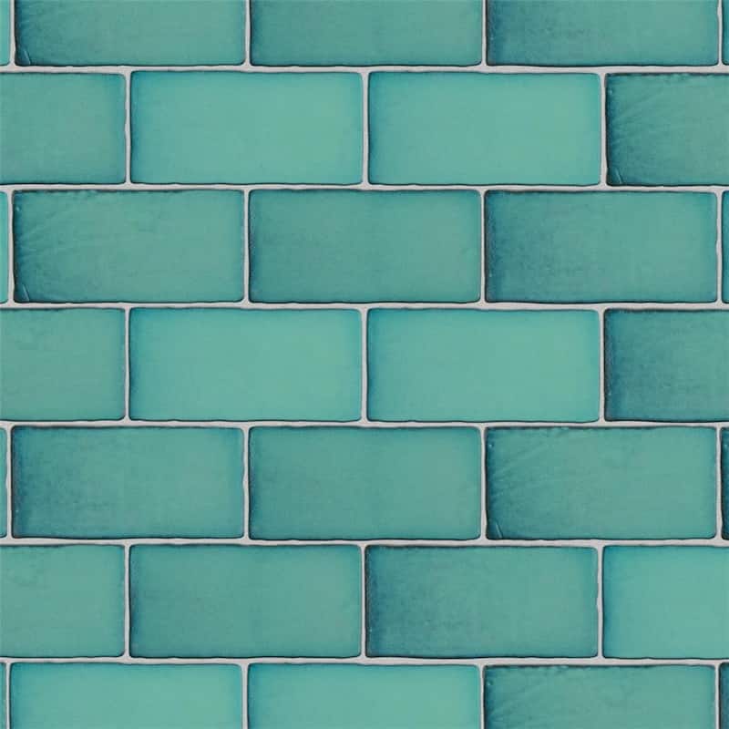 Merola Tile Antic Special Lava Verde 3" x 6" Ceramic Wall Tile