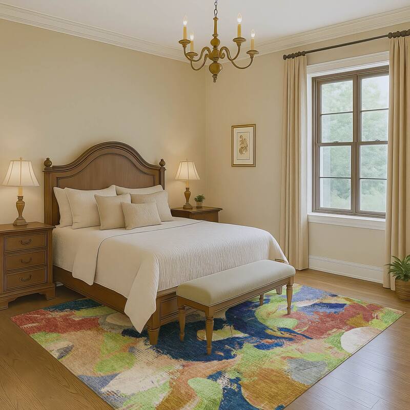 Premium Washable Super Soft Abstract Contemporary Mayfield Rug