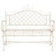 preview thumbnail 5 of 29, SAFAVIEH Outdoor Living Abner Wrought Iron 46-inch Garden Bench. - 45.8" W x 20" L x 40" H