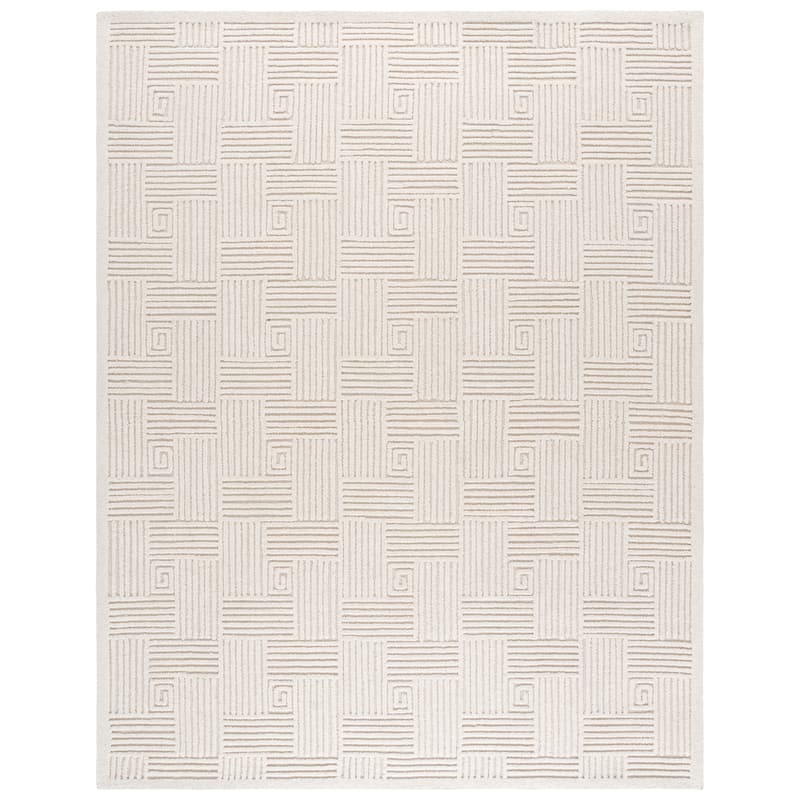 SAFAVIEH Handmade Textural Ceara Wool Rug - 8' x 10' - Ivory