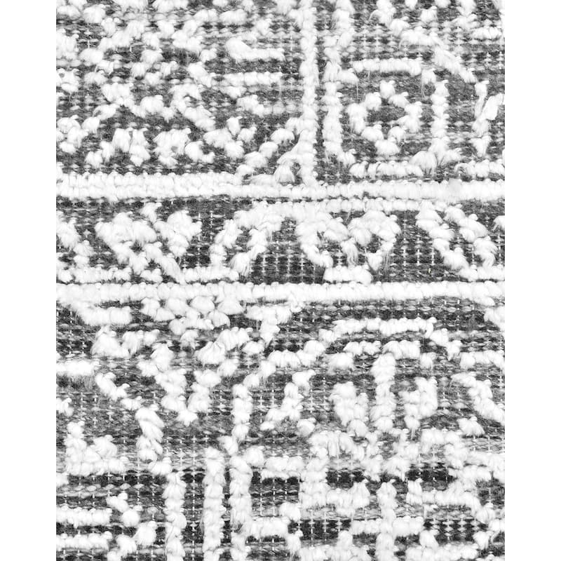 Overton Handmade Modern Contemporary Floral Area Rug
