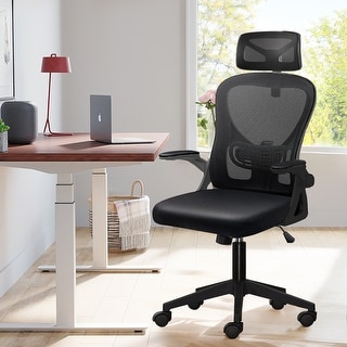 Home Office Chair, Computer Desk Chair with Ergonomic Mid-Back Design ...