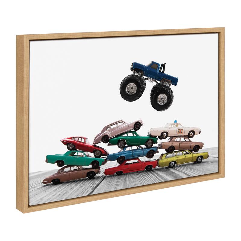 Kate and Laurel Sylvie Cars and Truck by Saint and Sailor Studios - 18x24 - Natural