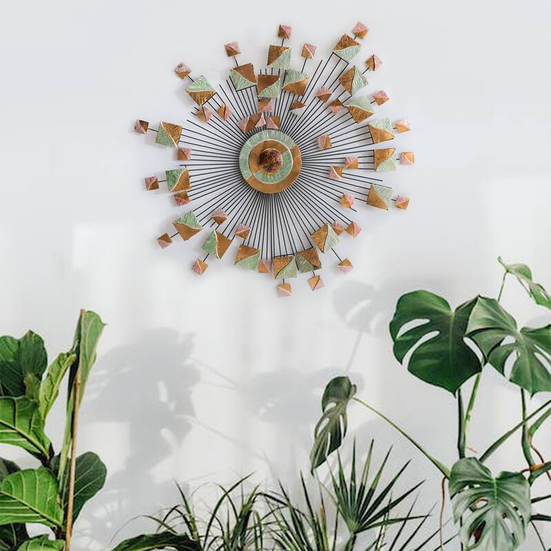 Sunjoy Decorative Burst Wall Art - 37.5" L x 34.25" W x 0.79" Depth