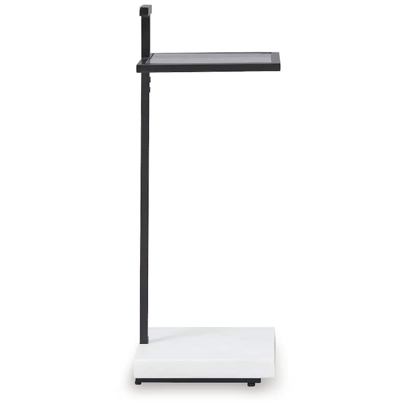 Signature Design by Ashley Mannill Black/White Accent Table - 10"W x 10"D x 27"H