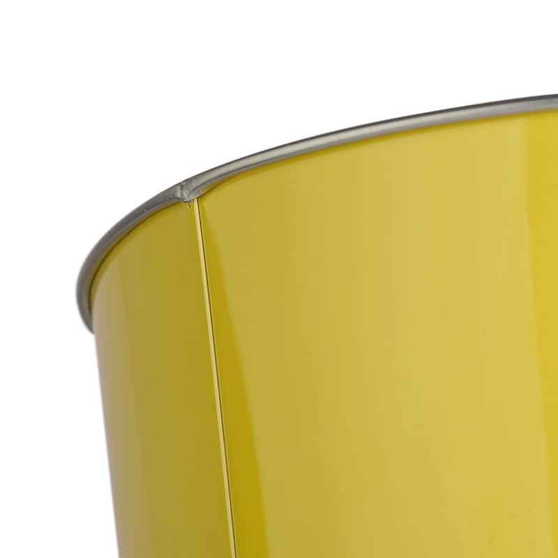 American Art Decor Decorative Metal Trash Can Garbage Bin Waste Basket