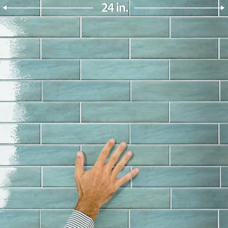 Merola Tile Tribeca Studio Watercolor 2-3/8" x 9-5/8" Porcelain Wall Tile