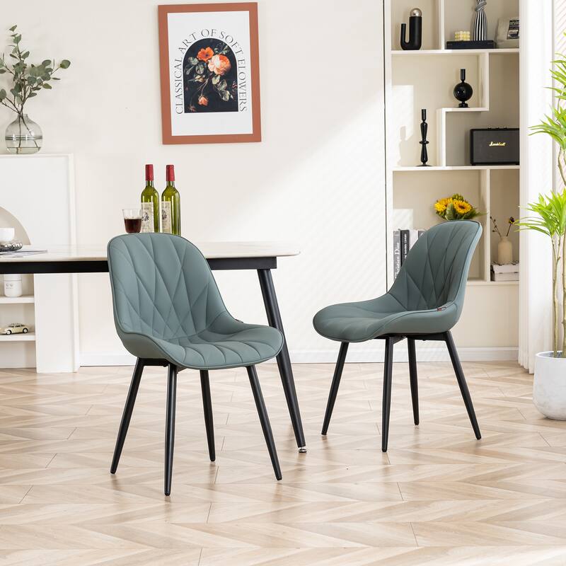 Upholstered Dining Chairs Set of 2 Modern Kitchen Chairs