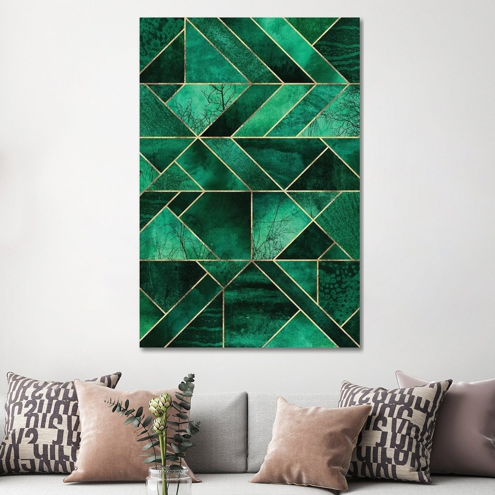 iCanvas "Abstract Nature - Emerald Green" by Elisabeth Fredriksson Canvas Print