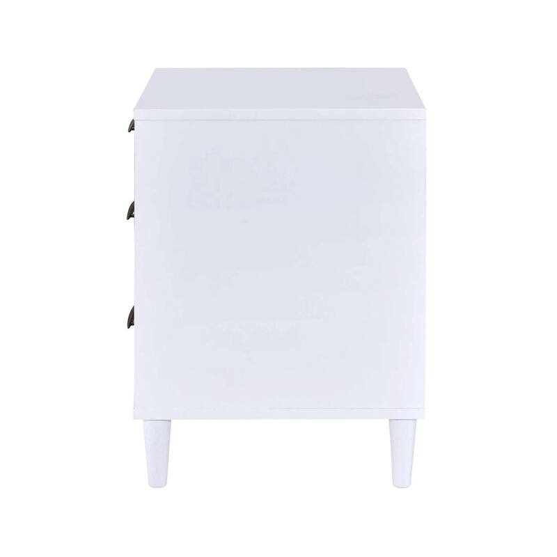 Two-tone Nightstand with 3 Drawers