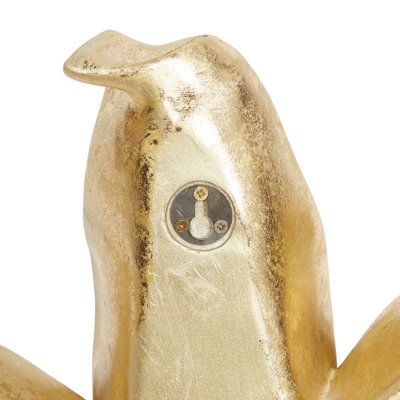 Polystone Floral 3D Home Wall Decor - Set of 3 Gold or Silver - Roche River Decor