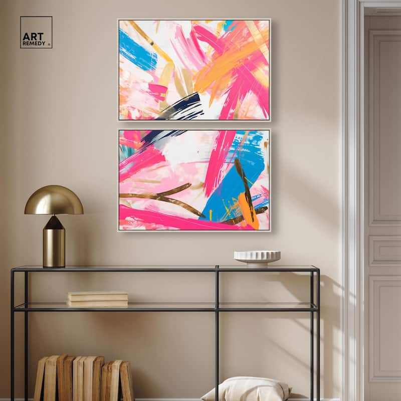 Language Spontaneity II Canvas Set of 2 by Art Remedy
