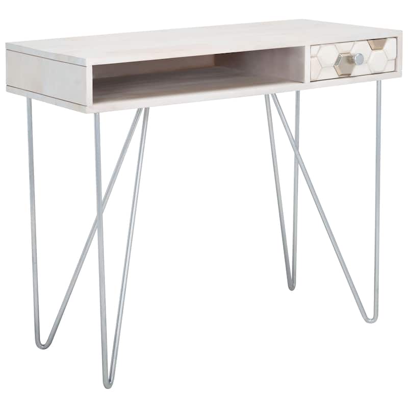 SAFAVIEH Werra 1-Drawer 1-Shelf Hairpin Leg Desk