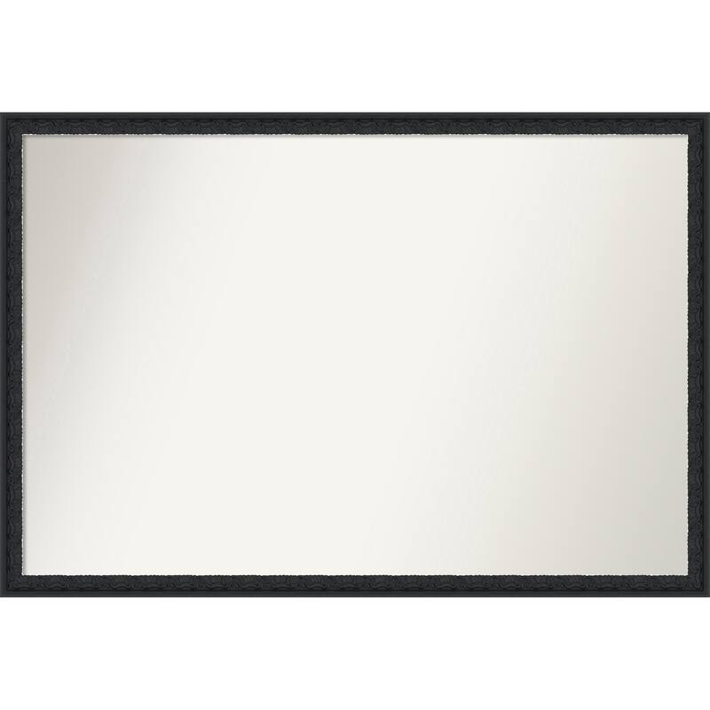 Bethany Non-Beveled Wood Framed Bathroom Vanity Wall Mirror