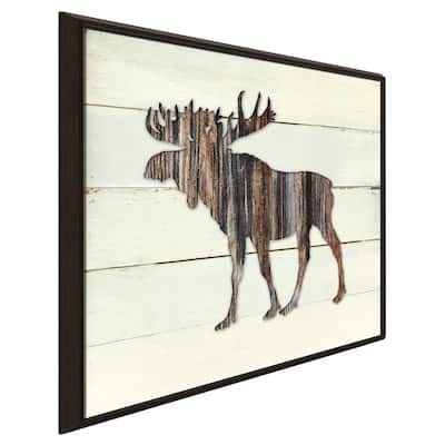 "Woodland Moose" by Carol Robinson Print on Floating Canvas