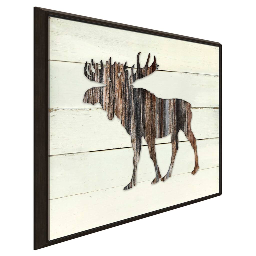 "Woodland Moose" by Carol Robinson Print on Floating Canvas
