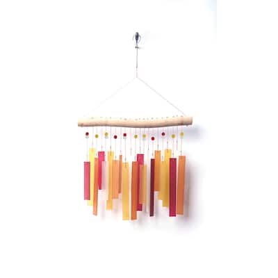 Recto, Tequila Sunrise Sea Glass Wind Chime