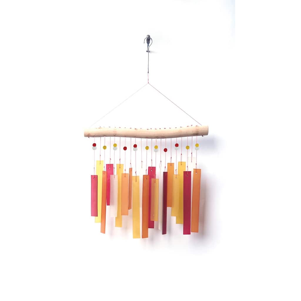 Recto, Tequila Sunrise Sea Glass Wind Chime