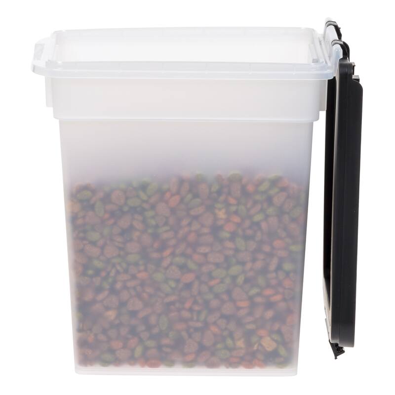 IRIS USA® Airtight Container 12.75 Qt Buckle Lid - White - Set of 2