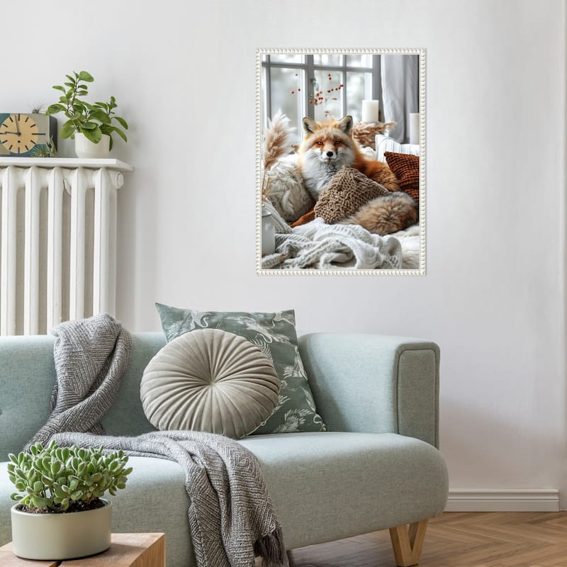 Cozy Fox by Justyna Jaszke Framed Canvas Wall Art