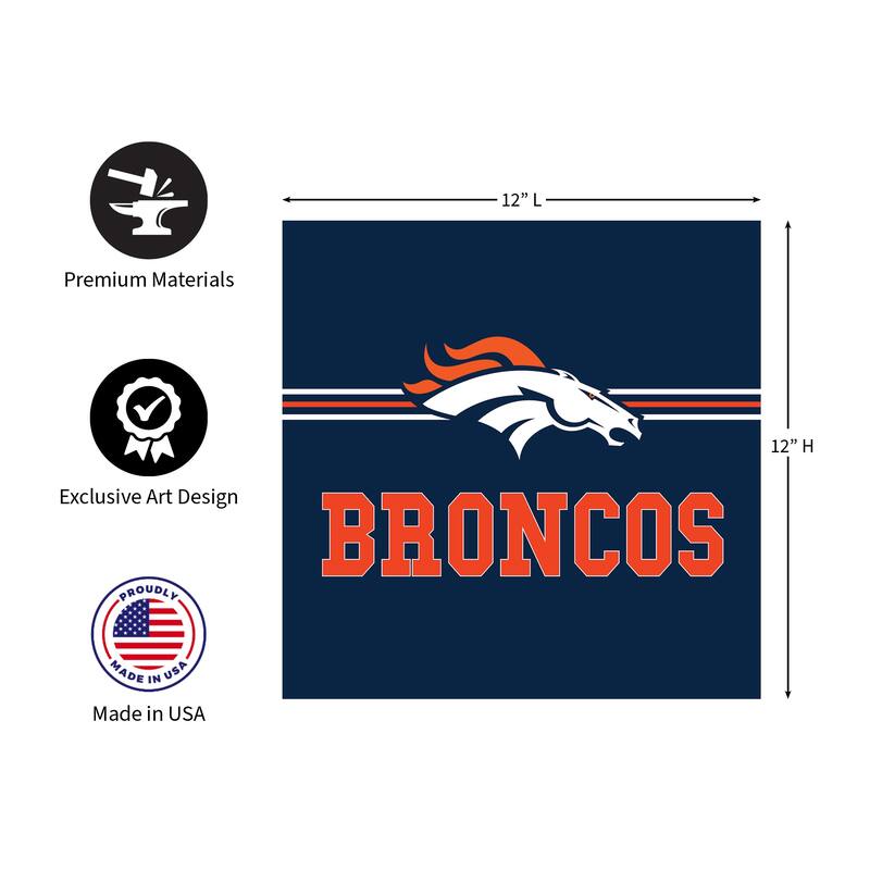 Denver Broncos Foam Core Wall Decor