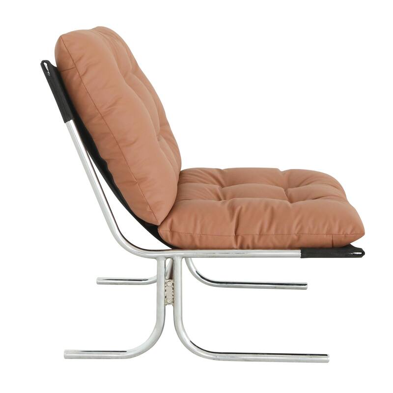 Faux Leather Upholstered Living Room Chair Accent Chair Reading Chair