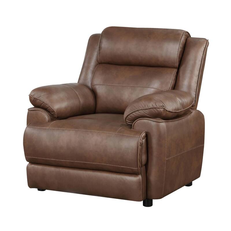 Worthington Dark Brown Padded Arm Accent Chair