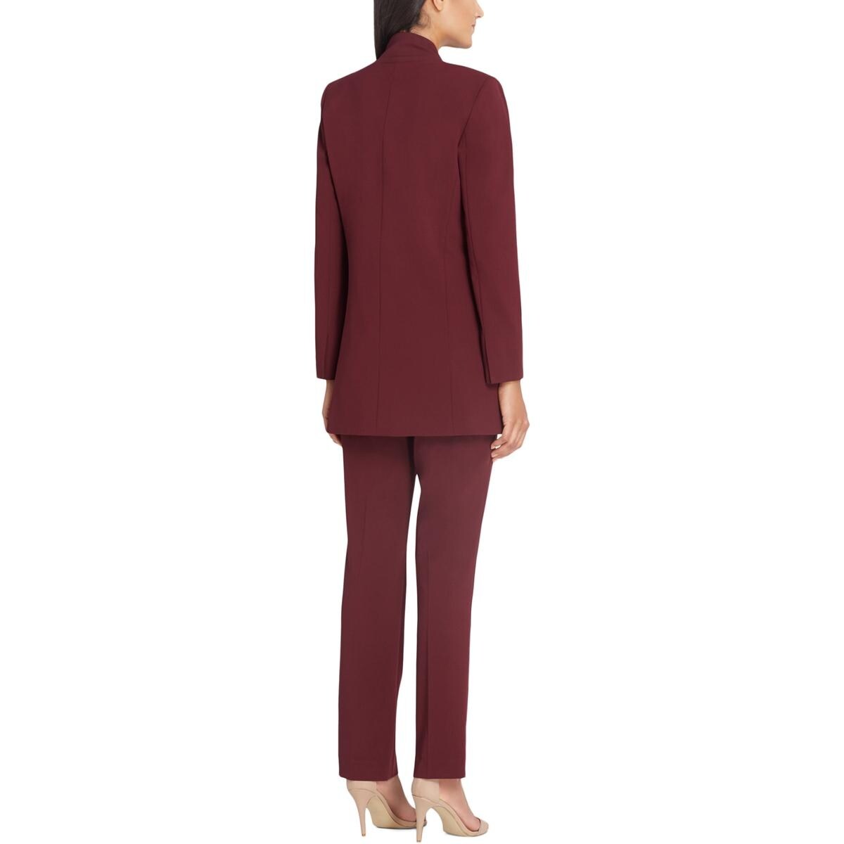 dillards red pant suits