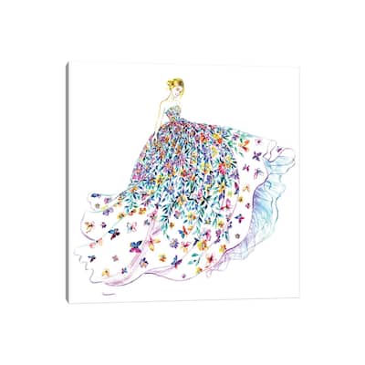 iCanvas "Flower Butterfly Dress" by Sunny Gu Canvas Print