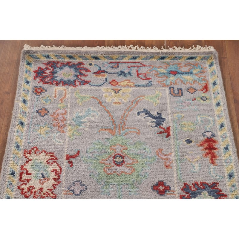 Oushak Oriental Accent Rug Hand-Knotted Wool Carpet - 2'10" x 5'11"