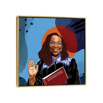 iCanvas "Supreme Court Justice Ketanji Brown Jackson" by Domonique Brown Framed Canvas Print