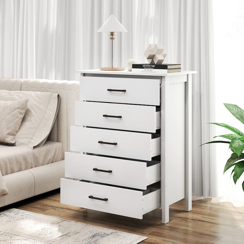 5-Drawer Dresser Multipurpose Clothes Organizer Chest of Drawers