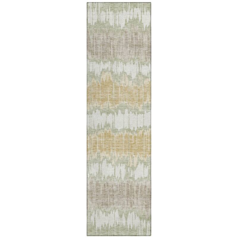 Machine Washable Indoor/ Outdoor Chantille Abstract Ombre Rug
