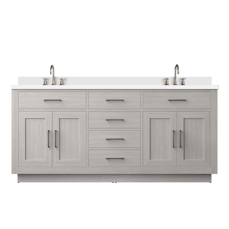 Abbey Bath Vanity with Cultured Marble Top, Sink and Faucet