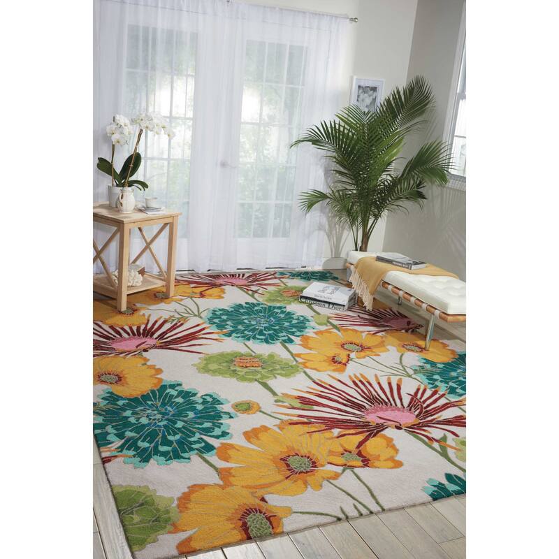 Nourison Fantasy Abstract Floral Area Rug